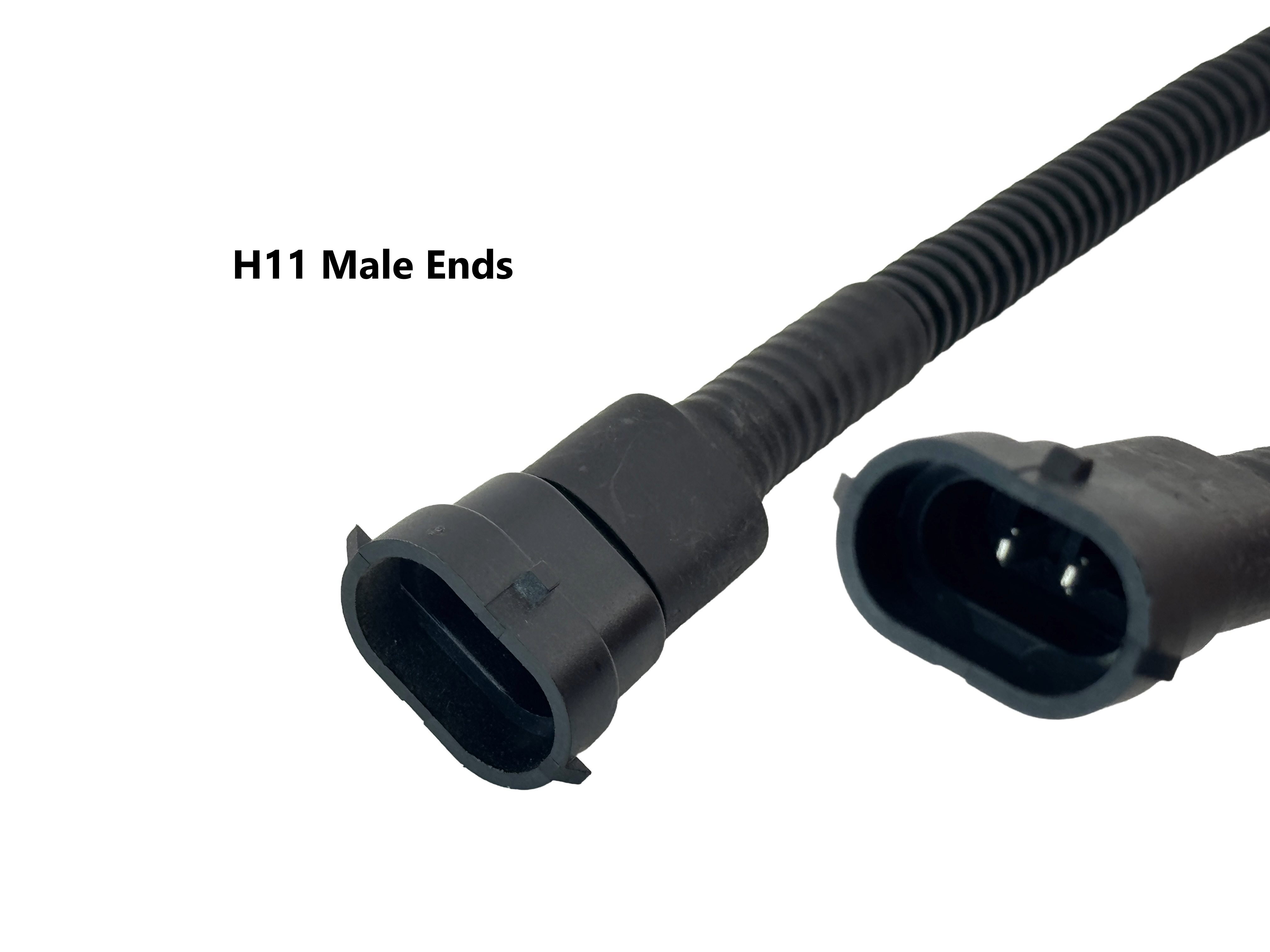 Rebaydo 2pcs H10 female to H11 male Waterproof Harness Converter